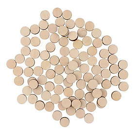 3-8pack 100 Pieces Mini Round Unfinished Wood Embellishments for Art DIY Crafts