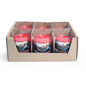 Nến thơm hộp 6 ly votive Miss Candle FTRAMART NQM0413 cháy 12h30, Dinner Candle Nguyên liệu sáp palm tinh luyện, cháy không khói, An toàn cho sức khỏe, Trang trí tiệc và làm Thơm phòng