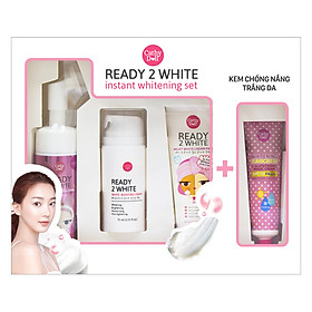 Bộ Dưỡng Trắng Cho Da Mặt Cathy Doll Ready 2 White Instant Whitening Set (4pcs)