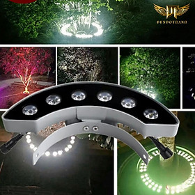Mua Đèn chiếu cây bán nguyệt RSV65 ôm vòng chiếu 360 độ gốc cây  đèn sân vườn cao cấp nhận đặt hàng màu sắc theo yêu cầu DDT - 12w-điện 220v