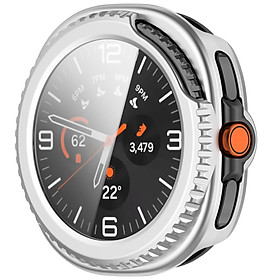 Ốp Case PC Mặt Kính Cường Lực chống va đập cho Samsung Galaxy Watch8 Classic 46mm - Hàng Chính Hãng