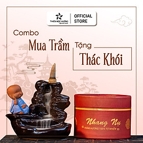 Mua nhang nụ tặng thác khói - Nhang Nụ Trầm Hương Cao Cấp - 16 năm - Mùi hương thơm ngọt, an toàn cho phòng điều hòa - Thiên Mộc Hương