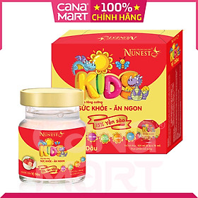 Lốc 6 lọ nước yến sào Nunest Kid 4 hương vị 70ml