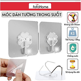 Combo móc dán tường treo đồ siêu chắc chịu lực dưới 10kg
