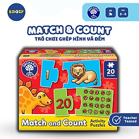 Trò chơi trí tuệ Match and Count - Orchard Toys giúp trẻ phát triển sự phối hợp tay mắt và đếm số