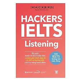 Trạm Đọc Official | Hackers Ielts 4 cuốn  ( Listening + Reading + Speaking + Writing )