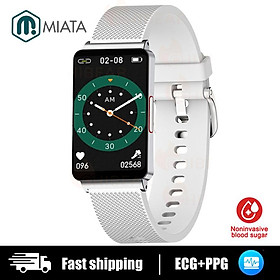 Miata 2023 Sức khỏe đường huyết không xâm lấn mới Đồng hồ thông minh Người đàn ông ECG PPG huyết áp nhiệt kế máy smartwatch Waterpatch Reloj
