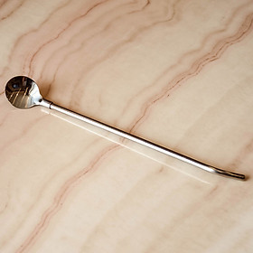 Mua Ống Hút Muỗng Tròn Mẫu Cải Tiến Mới 21cm INOX304 Nhiều Màu