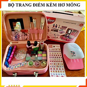 Đồ Chơi Trang Điểm Cho Bé Gái Kèm Hơ Móng