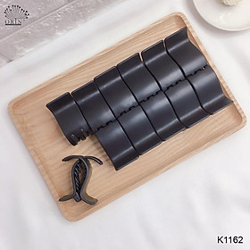 Kẹp càng cua 5 răng nhựa dẻo bẻ không gãy - Đen Bóng