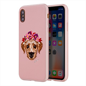 Ốp lưng iPhone X hiệu VIVA Puppy - Hồng - Hàng nhập khẩu