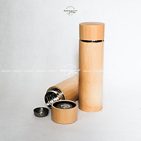 Mua Bình Giữ Nhiệt  bình nước bằng tre Lõi Inox