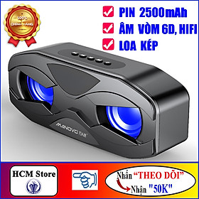 Loa Bluetooth 5.0 Siêu Bass MaNoVo M4, Âm Thanh HiFi, Bass Ấm Cực Mạnh