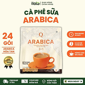 Cà phê sữa Arabica hòa tan 3in1 (Bịch 24 gói) - Trần Quang