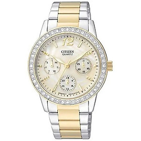 Đồng Hồ Nữ Citizen Đính Đá Swarovski Dây Thép Không Gỉ ED8094-52N