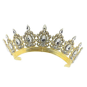 Bridal Rhinestone Crystal Hair Tiara Wedding Crown Veil Headband Headpiece