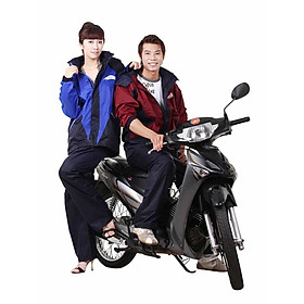 Bộ Áo Mưa Chính Hãng Rando, 2 Lớp, Chống Thấm Kèm Phản Quang
