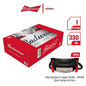 Thùng 24 Lon Bia Budweiser (330ml / Lon)