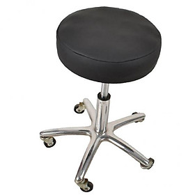 2X Stretchy Round Bar Stool Cover Chair Seat Cushion 40cm Black
