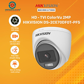 Mua Camera Analog Hikvision ColorVu DS-2CE70DF0T-PFS Có Mic Thu Âm - Hàng chính hãng