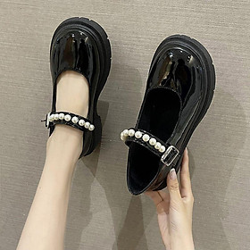 CHZK Giày Da Phong Cách Mary Jane Nhật Bản Xinh Xắn Cho Nữ Giày nữ Lolita