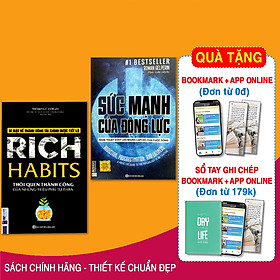 Combo Sách Hay Nhất Về Quản Trị Năng Lượng Bản Thân - Chữa Bệnh Lười Và Trì Hoãn: Rich Habits - Thói Quen Thành Công + Sức Mạnh Của Động Lực