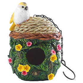 Hình tượng Bird Nest, Chim nhựa nhân tạo, Tượng Vườn Treo để trang trí ngoài trời