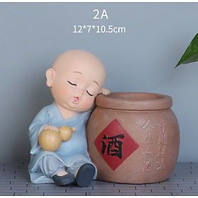 Mua Bộ Sưu Tập Tượng Chú Tiểu Trang Trí Xe Hơi  Bàn Làm Việc   Dễ Thương