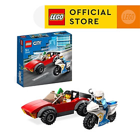 LEGO City 60392 Mô Tô Cảnh Sát Truy Đuổi Tội Phạm 59 Chi Tiết