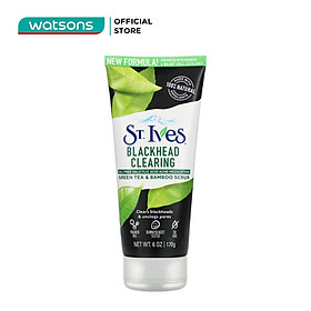 Sữa Rửa Mặt St.Ives Blackhead Clearing Green Tea & Bamboo Scrub Trà Xanh & Tre Ngừa Mụn 170g