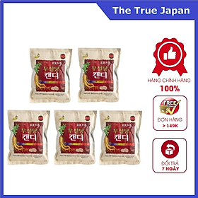 Combo 5 gói Kẹo hồng sâm không đường cao cấp Sugar Free Red Ginseng Candy 500g - Hàn Quốc