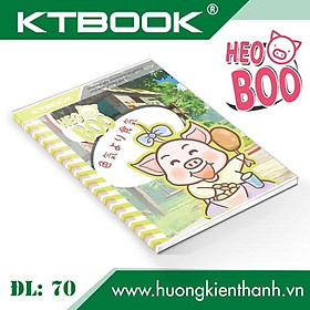 Gói 10 cuốn Tập học sinh cao cấp Giá rẻ Heo Boo giấy trắng ĐL 70 gsm