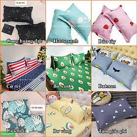 Mua (Bán lẻ) Vỏ gối Nằm Poly mẫu tam giác ghi - 2 Vỏ gối (Chát với shop chọn mẫu)