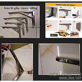 Mua Bản lề gấp gọn INOX  20  25  30  35cm tải trọng 60kg