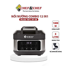 Mua Nồi nướng CHEF&CHEF 12 in 1 thiết kế hiện đại sang trọng  hiện đại-Hàng chính hãng