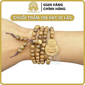 Vòng tay chuỗi tràng 108 hạt mix charm tốc phong thủy trầm hương HÀ XÁ vòng đeo tay cặp đôi nam nữ may mắn tài lộc