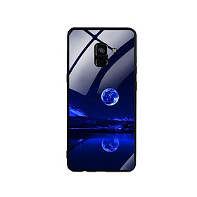 Ốp Lưng Kính Cường Lực cho điện thoại Samsung Galaxy A8 Plus - 0269 MOON02