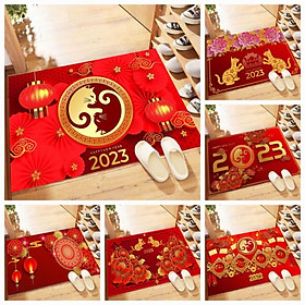 Mua Thảm Lau Chân 3D 2023 Sắc Đỏ Đón Tết Cực Đẹp