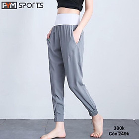 Quần Jogger gió PYMSPORT - PYMJ007 Tập Gym Yoga Zumba Thoáng Mát, Dáng Rộng