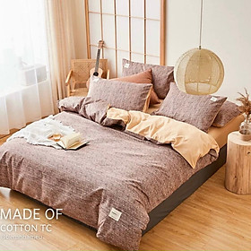 Bộ Chăn Ga Gối Cotton TCm6/m8/2m -Tiệm Nhà MêuSet 4 Món 2 Vỏ gối ,drap ,vỏ chăn Cotton Xước Phong Cách Hàn Mới Cập Bến