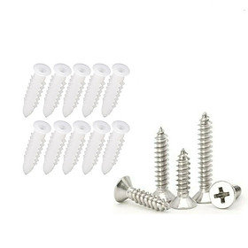 Mua Bộ 20 tắc kê nhựa + 20 vít bắt tường (Nhiều kích thước lựa chọn) cao cấp đa năng tiện lợi