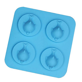 Silicone Dolphin Cake Decorating Mould Candy Chocolate Baking Soap Mold Blue