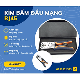 Kìm bấm mạng RJ45 CAT5e và CAT6 - Corning- Hàng nhập khẩu