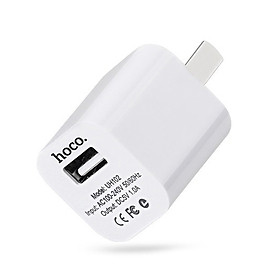 Mua Bộ sạc 1A Hoco UH102 chân dẹt 1 cổng USB kèm dây sạc dành cho iPhone - Hàng chính hãng