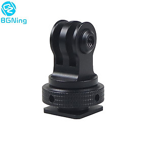 360 Xoay Bộ chuyển đổi chân máy cơ sở chân lạnh cho GoPro 11 Action Camera Màn hình LED Màu sắc LED