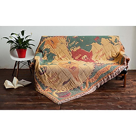 Mua Thảm Thổ cẩm Vintage trải sàn  phủ sofa 2 Mặt Ấn Độ 230 x 180cm