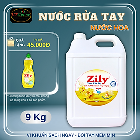 Nước Rửa Tay Zily Can 9Kg - Tặng 1 Nước Rửa Chén Zily 750 Gr