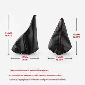 2Pcs/Set Handbrake Gaiter Shift Boot Leather Boot Sleeve for BMW 3 Series E36 E46 M3