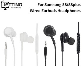 Tai nghe có dây 3,5 mm dành cho Android Dành cho Samsung S8 Tai nghe thể thao nhét trong tai nghe nhạc stereo di động có Mic Gọi điện thoại rảnh tay Màu sắc: đen
