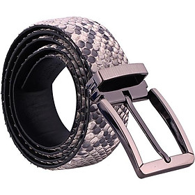 Thắt Lưng Nam Da Trăn Đầu Kim Huy Hoàng HT4310 - Trắng